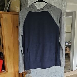 Navy and Gray Kids Hoodie